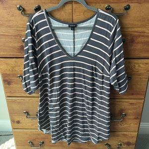 Torrid three-quarter sleeve tunic